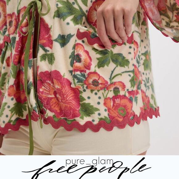 Free People floral terry robe - Picture 4 of 6